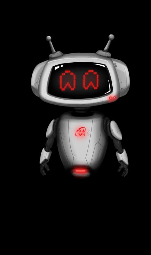 RoboTalk robot mascot